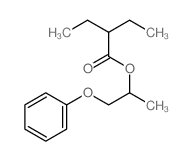 Butanoic acid,2-ethyl-, 1-methyl-2-phenoxyethyl ester Structure