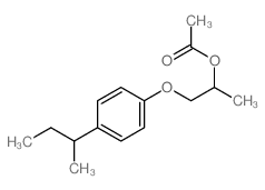 2-Propanol,1-[4-(1-methylpropyl)phenoxy]-, 2-acetate Structure