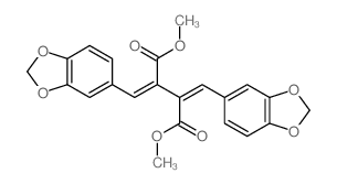 dimethyl (2Z,3Z)-2,3-bis(benzo[1,3]dioxol-5-ylmethylidene)butanedioate Structure