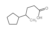 4-cyclopentylpentanoic acid Structure