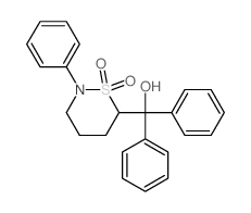 (1,1-dioxo-2-phenyl-thiazinan-6-yl)-diphenyl-methanol structure