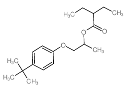1-(4-tert-butylphenoxy)propan-2-yl 2-ethylbutanoate Structure