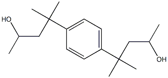 α,α',γ,γ,γ',γ'-Hexamethyl-1,4-benzenedi(1-propanol)结构式