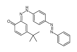 4-(tert-Butyl)-2-[[4-(phenylazo)phenyl]azo]phenol结构式