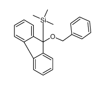 trimethyl-(9-phenylmethoxyfluoren-9-yl)silane Structure