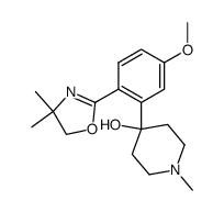 4-[2-(4,4-dimethyl-2-oxazolin-2-yl)-5-methoxyphenyl]-4-hydroxy-1-methylpiperidine Structure