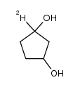 cyclopentan-1,3-diol-1-d Structure