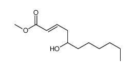 methyl 5-hydroxyundec-2-enoate结构式