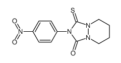 2-(4-nitrophenyl)-3-sulfanylidene-5,6,7,8-tetrahydro-[1,2,4]triazolo[1,2-a]pyridazin-1-one结构式