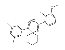 N-[1-(3,5-dimethylbenzoyl)cyclohexyl]-3-methoxy-2-methylbenzamide结构式