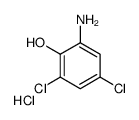2-amino-4,6-dichlorophenol hydrochloride structure