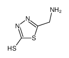 1,3,4-Thiadiazole-2(3H)-thione,5-(aminomethyl)-(9CI)结构式