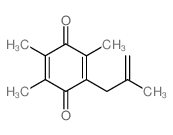 2,3,5-trimethyl-6-(2-methylprop-2-enyl)cyclohexa-2,5-diene-1,4-dione Structure