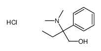 2-(dimethylamino)-2-phenylbutan-1-ol,hydrochloride Structure