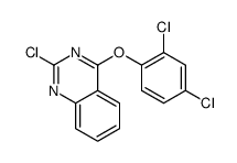 2-chloro-4-(2,4-dichlorophenoxy)quinazoline结构式