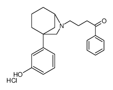 4-[5-(3-hydroxyphenyl)-7-azabicyclo[3.2.1]octan-7-yl]-1-phenylbutan-1-one,hydrochloride结构式