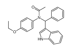 N-(4-ethoxyphenyl)-N-[1H-indol-3-yl(phenyl)methyl]acetamide结构式