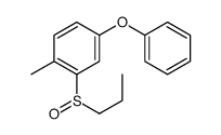 1-methyl-4-phenoxy-2-propylsulfinylbenzene Structure