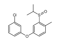 4-(3-chlorophenoxy)-1-methyl-2-propan-2-ylsulfinylbenzene结构式