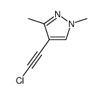 4-(2-chloroethynyl)-1,3-dimethylpyrazole结构式