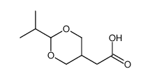 2-(2-propan-2-yl-1,3-dioxan-5-yl)acetic acid结构式