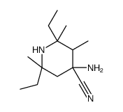 4-amino-2,6-diethyl-2,3,6-trimethylpiperidine-4-carbonitrile Structure