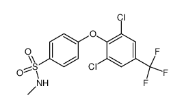 4-(2,6-Dichloro-4-trifluoromethyl-phenoxy)-N-methyl-benzenesulfonamide Structure