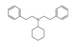 N,N-bis(2-phenylethyl)cyclohexanamine Structure