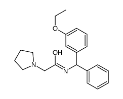 N-[(3-ethoxyphenyl)-phenylmethyl]-2-pyrrolidin-1-ylacetamide结构式