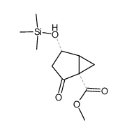 2-oxo-4-trimethylsilyloxy-bicyclo[3.1.0]hexane-1-carboxylic acid methyl ester Structure