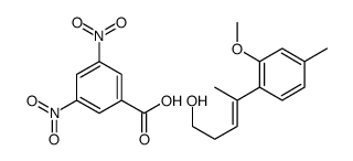 3,5-dinitrobenzoic acid,4-(2-methoxy-4-methylphenyl)pent-3-en-1-ol Structure