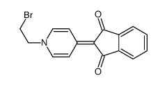 2-[1-(2-bromoethyl)pyridin-4-ylidene]indene-1,3-dione结构式