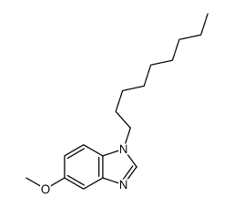 5-methoxy-1-nonylbenzimidazole结构式