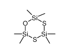 2,2,4,4,6,6-hexamethyl-1,3,5,2,4,6-oxadithiatrisilinane结构式