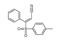 3-(4-methylphenyl)sulfonyl-3-phenylprop-2-enenitrile Structure