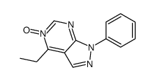 4-ethyl-5-oxido-1-phenylpyrazolo[3,4-d]pyrimidin-5-ium Structure