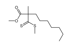 methyl 2-methyl-2-methylsulfanylcarbothioylnonanoate结构式