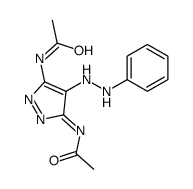 N-[5-acetamido-4-(phenylhydrazinylidene)pyrazol-3-yl]acetamide Structure