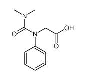 2-[N-(dimethylcarbamoyl)anilino]acetic acid Structure