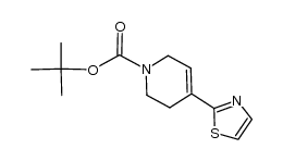 4-thiazol-2-yl-3,6-dihydro-2H-pyridine-1-carboxylic acid tert-butyl ester Structure