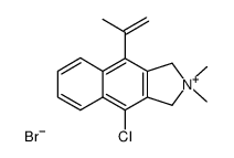 4-Chloro-9-isopropenyl-2,2-dimethyl-2,3-dihydro-1H-benzo[f]isoindolium; bromide结构式