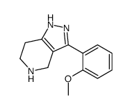 3-(2-methoxyphenyl)-4,5,6,7-tetrahydro-1H-pyrazolo[4,3-c]pyridine Structure
