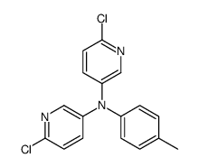 6-chloro-N-(6-chloropyridin-3-yl)-N-(4-methylphenyl)pyridin-3-amine结构式