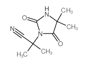 1-Imidazolidineacetonitrile,a,a,4,4-tetramethyl-2,5-dioxo-结构式