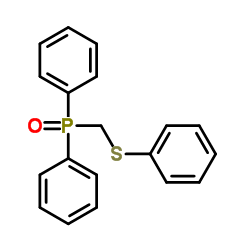 Diphenyl[(phenylsulfanyl)methyl]phosphine oxide结构式