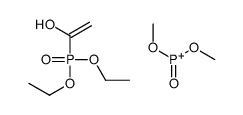 Phosphoric acid 1-(diethoxyphosphinyl)ethenyldimethyl ester structure