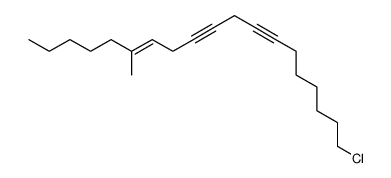 1-chloro-14-methyl-nonadeca-7,10-diyn-13-ene结构式