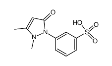 1-(3-sulfophenyl)-2,3-dimethyl-5-pyrazolone Structure