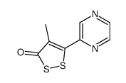 4-Methyl-5-(pyrazin-2-yl)-3H-1,2-dithiol-3-one Structure