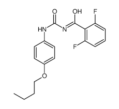 N-[(4-butoxyphenyl)carbamoyl]-2,6-difluorobenzamide结构式